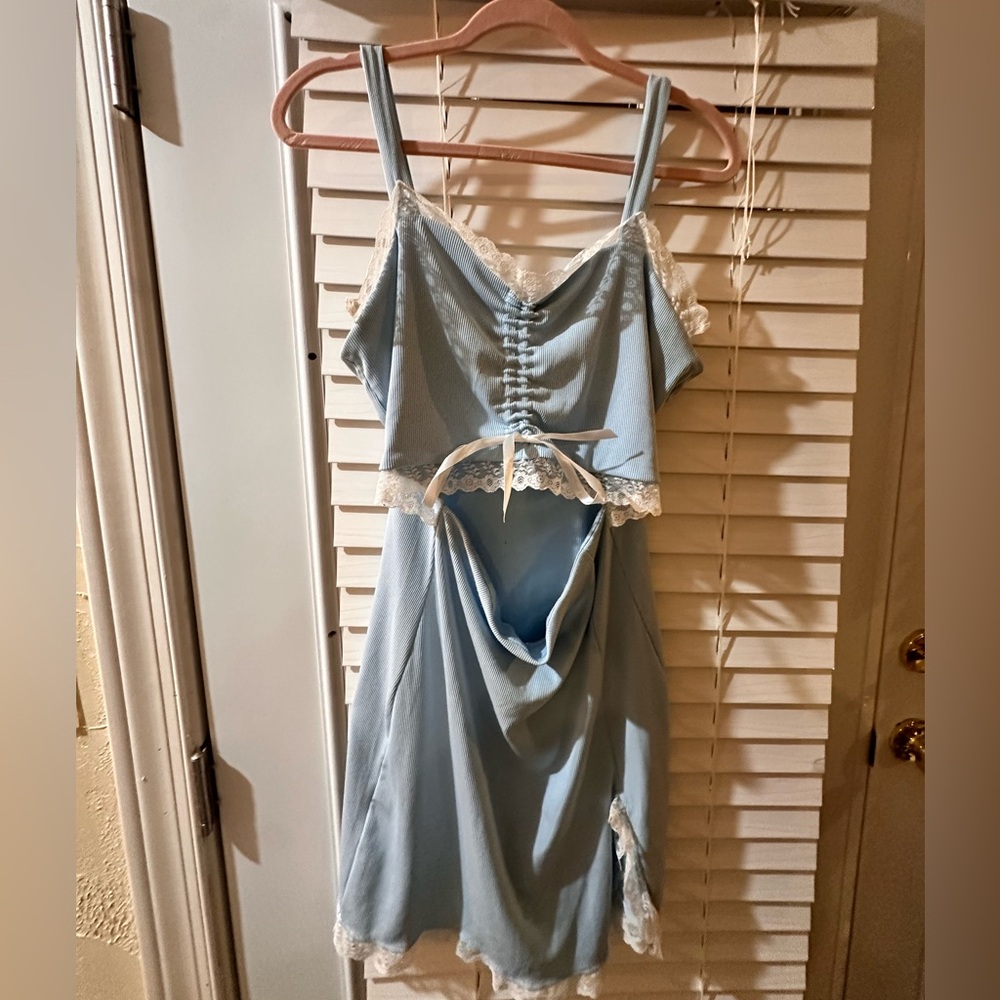 Baby blue sun dress